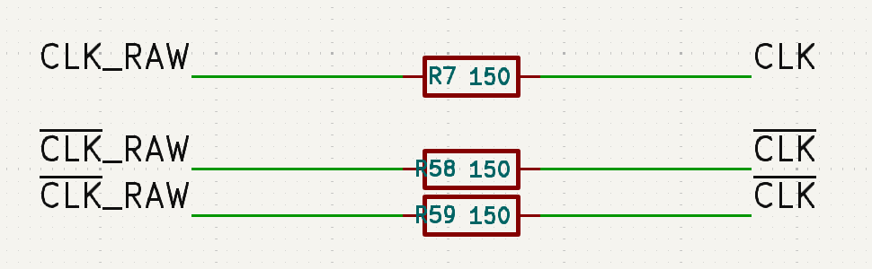 Schematic with new transmission impedence resistors added